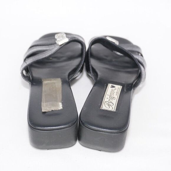 Brighton Vintage Randy Croc Leather Sandals, Size 7.5 - Picture 6 of 8